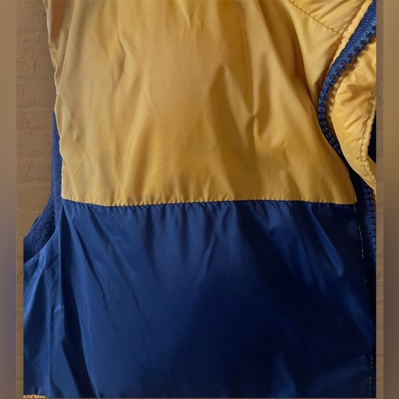 Old Navy Boys Navy Blue/Gold Full Zip Puffer Vest Size L 10/12 - Picture 4 of 7